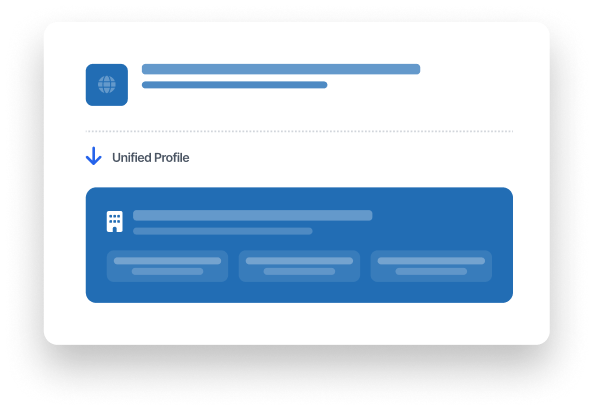Company enrichment dashboard illustration